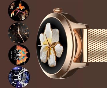 Smartwatch Rubicon na bransolecie różowe złoto RNBE62 (RNBE37 PRO). Zegarek Smartwatch z funkcjami ułatwiający życie (3).jpg
